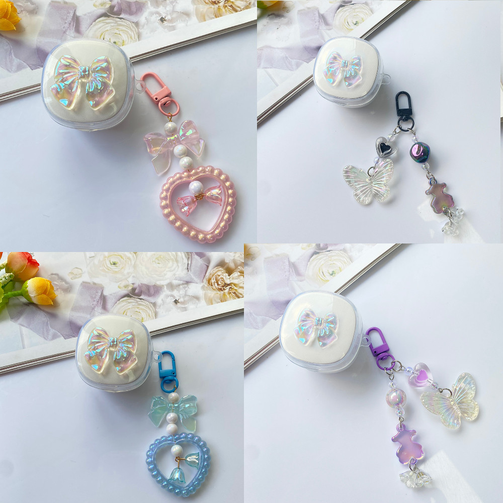 Ins Bướm Dành Cho Anker Soundcore R60i NC / R50i / P20i / P25i Ốp Lưng Liberty 5 Có Móc Khóa Hoa Sil