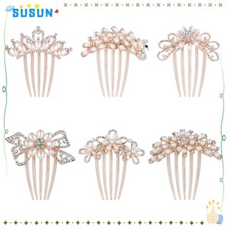 Susun kim cương giả lược tóc thanh lịch mũ cô dâu kẹp tóc trang sức cưới cô dâu pha lê tóc đồ trang trí