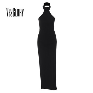 Váy Maxi nữ VesGlory thời trang mới không tay xẻ mỏng