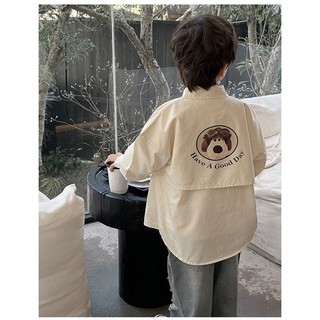 (𝑯𝒂̀𝒏𝒈 𝒄𝒐́ 𝒔𝒂̆̃𝒏 - Ảnh thật) Áo Sơmi cún cho bé
