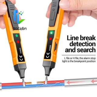 Bút nhỏ gọn điện GOFIDIN Bút thử cảm ứng liên tục hiện tại Báo động âm thanh và ánh sáng thông minh Bút chì kiểm tra pin điện áp cảm ứng không tiếp xúc Máy đo điện áp AC   DC 