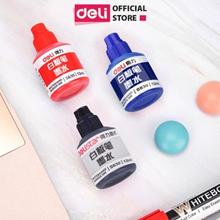 Hộp Mực Bút Lông Viết Bảng Chính Hãng Deli - 3 Màu Mực - Dung Tích Lớn - Tiết Kiệm, Dễ Dàng Thay Thế - S630