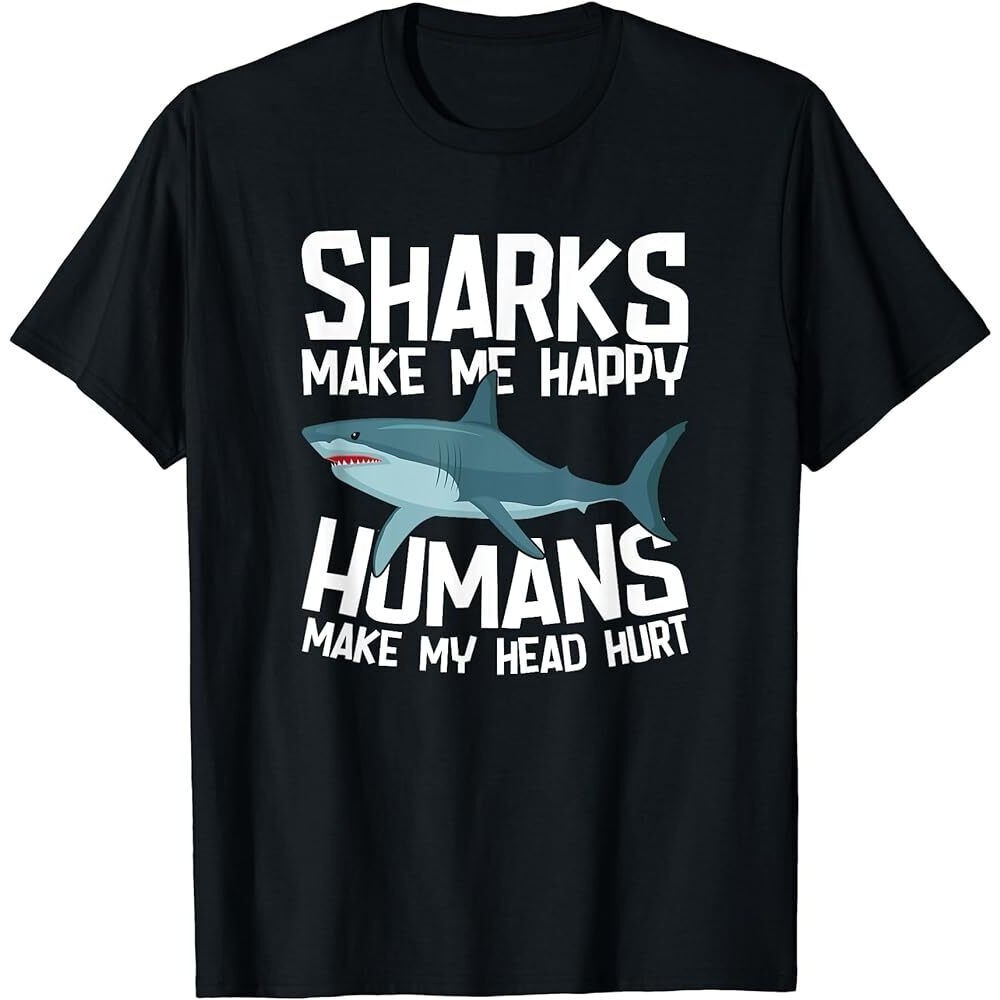 Áo thun cá mập vui nhộn Make Me Happy Marine Biology Shark