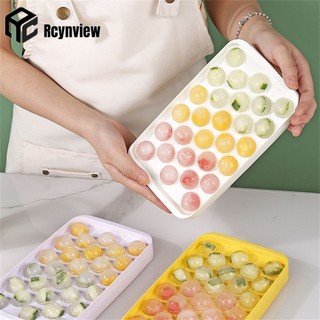 28 Lưới 3D Tròn Đá Khay Có Nắp Nhựa Kim Cương Phong Cách Đá Khuôn Tủ Lạnh Hình Cầu DIY Khuôn Đá Bóng Dụng Cụ Nhà Bếp