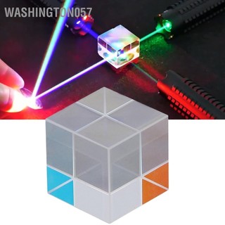 Washington057 Lăng kính khối lập phương màu 20 mm 6 mặt Kính quang học lăng phân tán RGB cho vật lý và trang trí có hộp lưu trữ