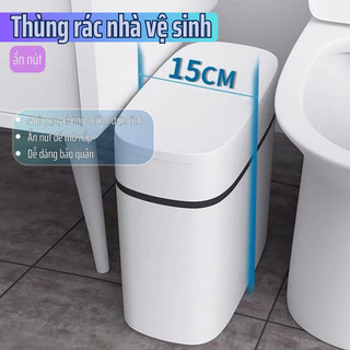 Thùng đựng rác ikea mama thùng rác thông minh có nắp phong cách nhật bản để nhà tắm, phòng bếp sạch sẽ tiện lợi