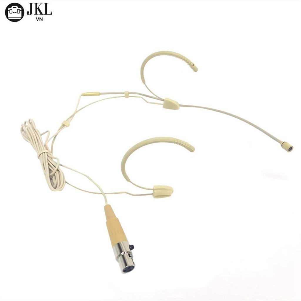 Bộ khuếch đại micrô Earhook Tai nghe có dây 3 chân Loa tai nghe Mini cho điện thoại di động &amp; máy tính, Mic ngưng tụ Xlr Dễ sử dụng