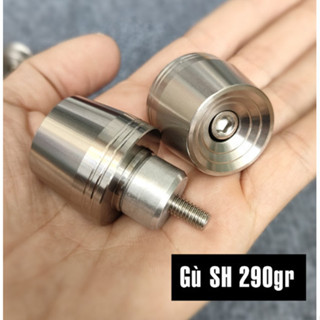 Gù tay lái sh350i inox 304 tặng kèm nhôm đóng gù salaya gắn đa số dòng xe trọng lượng 290gr