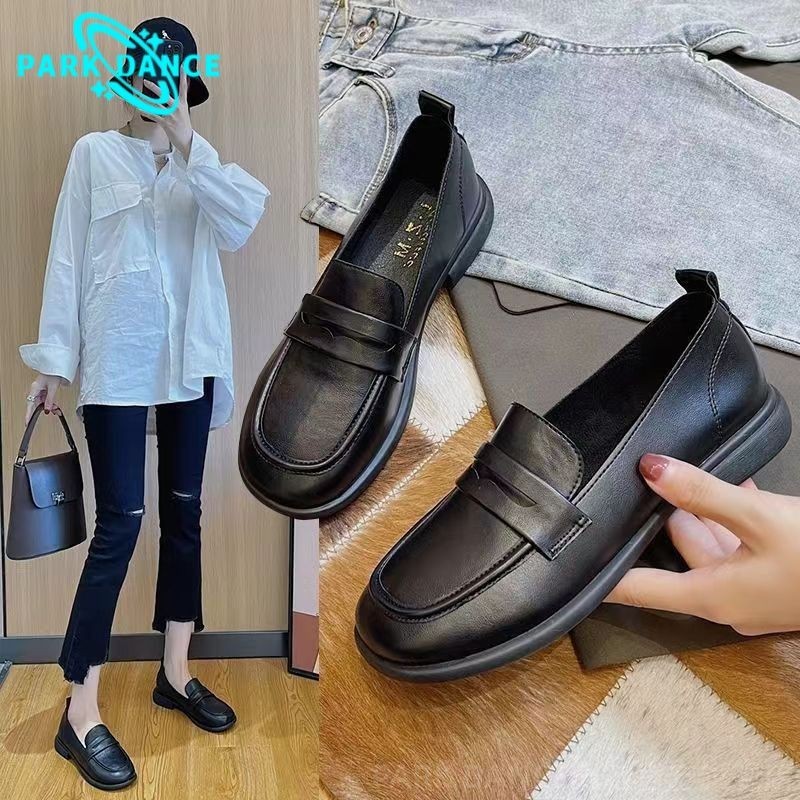 Da Thật Chính Hãng Giày Đậu Hà Lan Đế Mềm 2024 Chống Trơn Trượt Giày Da Nhỏ Slip-On Lười Loafer Nữ Phù Hợp Với Da Thật Thoải Mái Giày Đậu Hà Lan Đế Mềm 2024 Chống Trơn Trượt Giày Da Nhỏ Slip-On Lười Loafer Nữ Tất cả