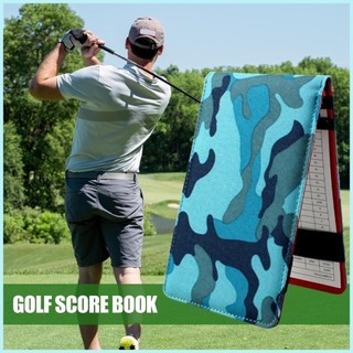 Golf Pocket Scorebook Golf Scorecard Giá đỡ có bút chì Vải Oxford Câu lạc bộ Yardage Book Tiện ích chơi gôn di động cho hsgdyvn hsgdyvn