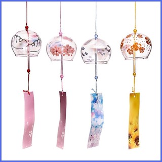 4 Chuông Gió Thủy Tinh Thủ Công Phong Cách Nhật Bản Chuông Gió Trong Nhà Ngoài Trời Mặt Dây Chuyền Windchimes Trang Trí chenhomvn