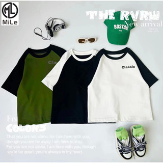   Ml  Áo thun trẻ em 90-170cm Mùa hè Phong cách mới Bé trai Bé gái Hợp thời trang Trẻ em Cha mẹ và con cái Mặc áo mùa hè Áo phiên bản Hàn Quốc Tay ngắn thời trang phù hợp 1-15 tuổi 