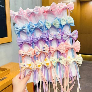 Phụ kiện tóc cho bé gái và trẻ em mới Nơ Ribbon Kẹp tóc phong cách cổ xưa Phụ kiện tóc