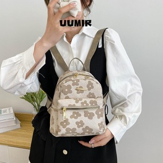 Ba lô nhỏ Mini, Túi đựng điện thoại đa chức năng bằng da PU, Túi đựng ba lô đi học bằng vải Canvas in hoa