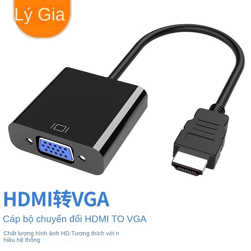 Lijia GC-ZH802 HDMI sang VGA Cáp Chuyển Đổi HD Video Adapter Máy Tính Notebook Kết Nối Màn Hình Hộp Tivi Máy Chiếu Adapter Cáp