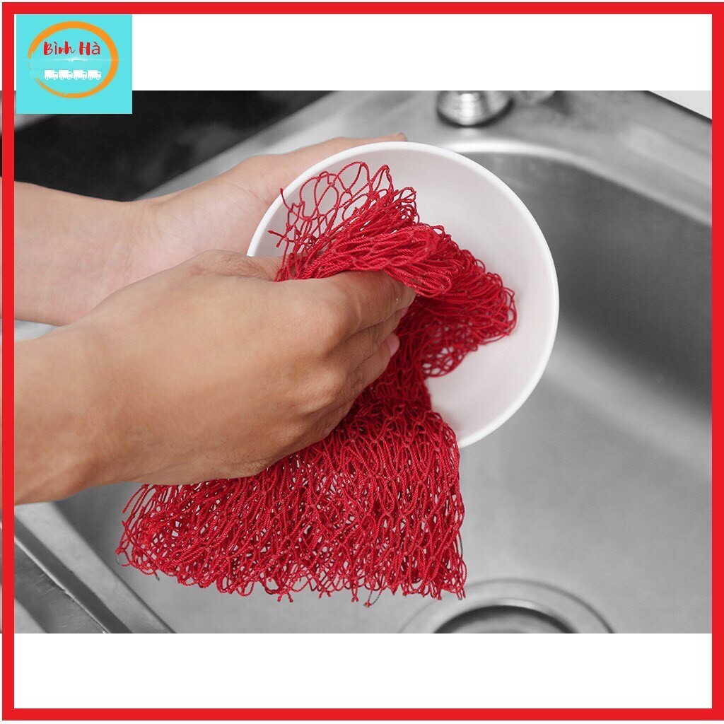 Sét 10 Lưới rửa chén rửa bát đĩa siêu sạch