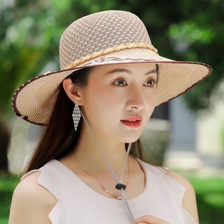Mùa Hè Có Thể Gập Lại Mũ Nữ Phiên Bản Hàn Quốc Vành Lớn Chống Nắng Mũ Chống Nắng Kỳ Nghỉ Trăm Ngày Lễ Vành Lớn Mũ Mát