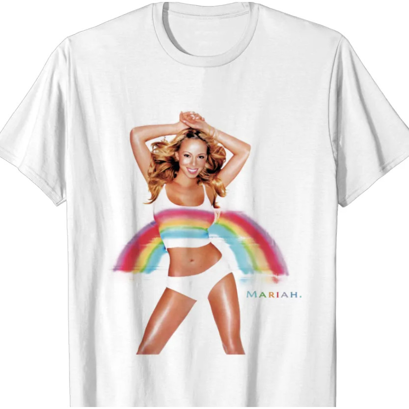 2024 bánh quế cho bạn bè Áo thun Mariah Carey, Áo thun đen Mariah Carey dành cho người hâm mộ xs-3xl