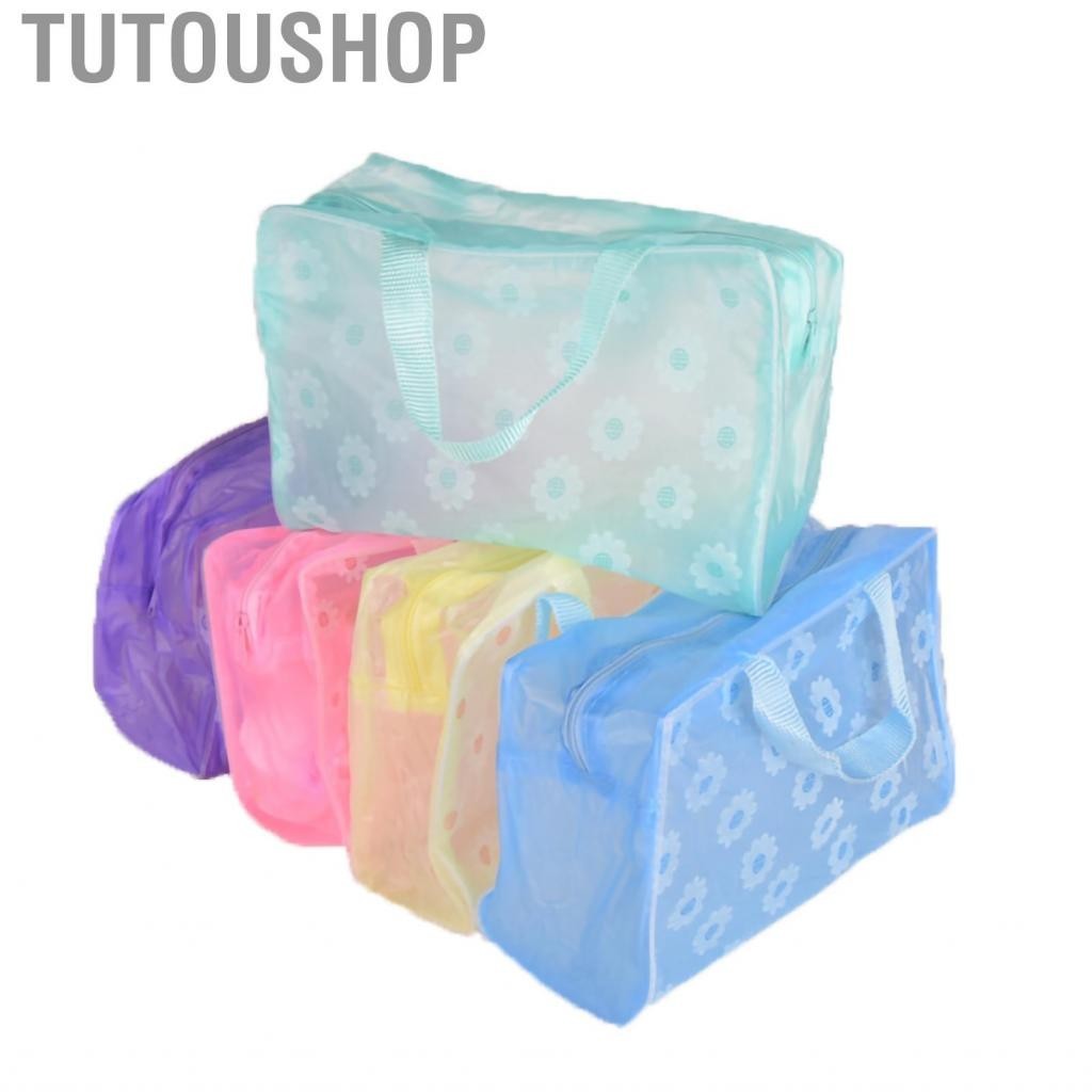 Tutoushop Travel Makeup Bag PVC Waterproof Cosmetic Toiletry Pouch Storage for Bathroom Outdoor