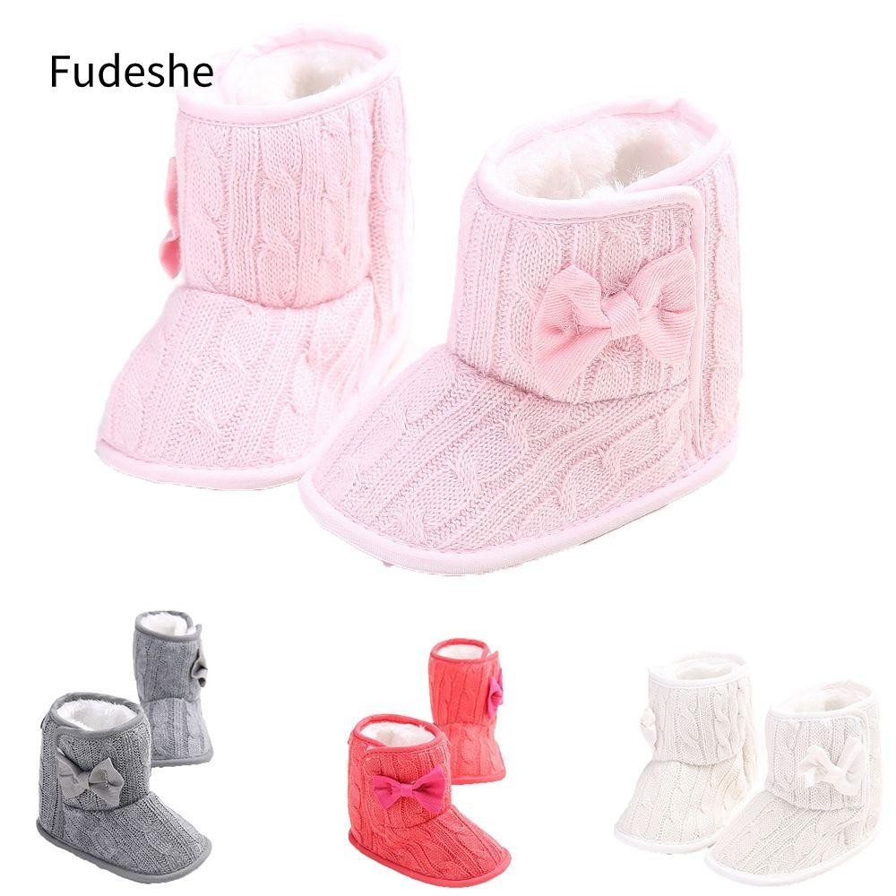 Fudeshe Giày Trẻ Sơ Sinh Bebe Tập Đi Mùa Đông Prewalker