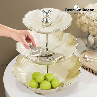  Khay Bánh Kẹo Khay Đựng Hoa Quả 3 Tầng Chất Liệu Nhựa Cao Cấp Decor Nhà Cửa Trang Trí Phòng Khách 