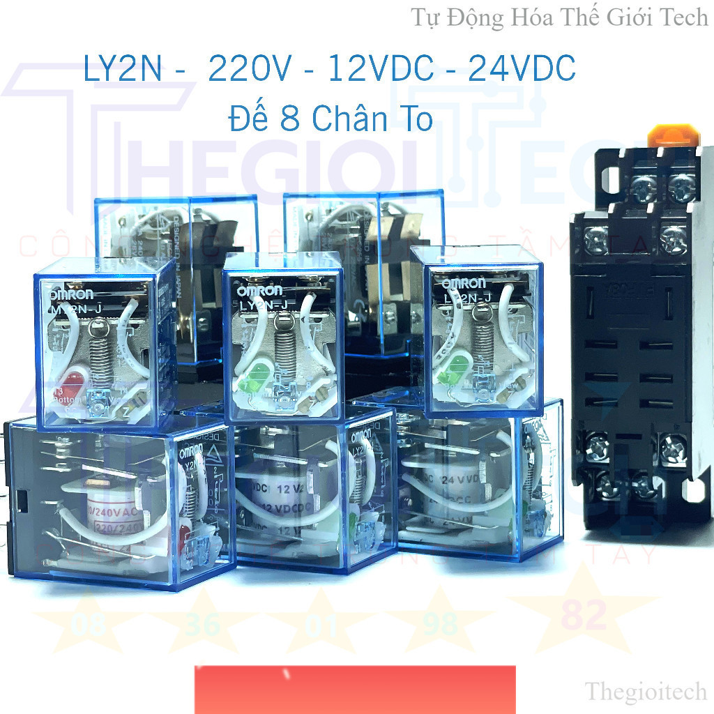 Rơ Le Trung Gian 8 Chân 14 Chân Relay chân lớn, chân nhỏ MY4N MY2N LY2N LY4N HH54P HH52P HH64P HH62P