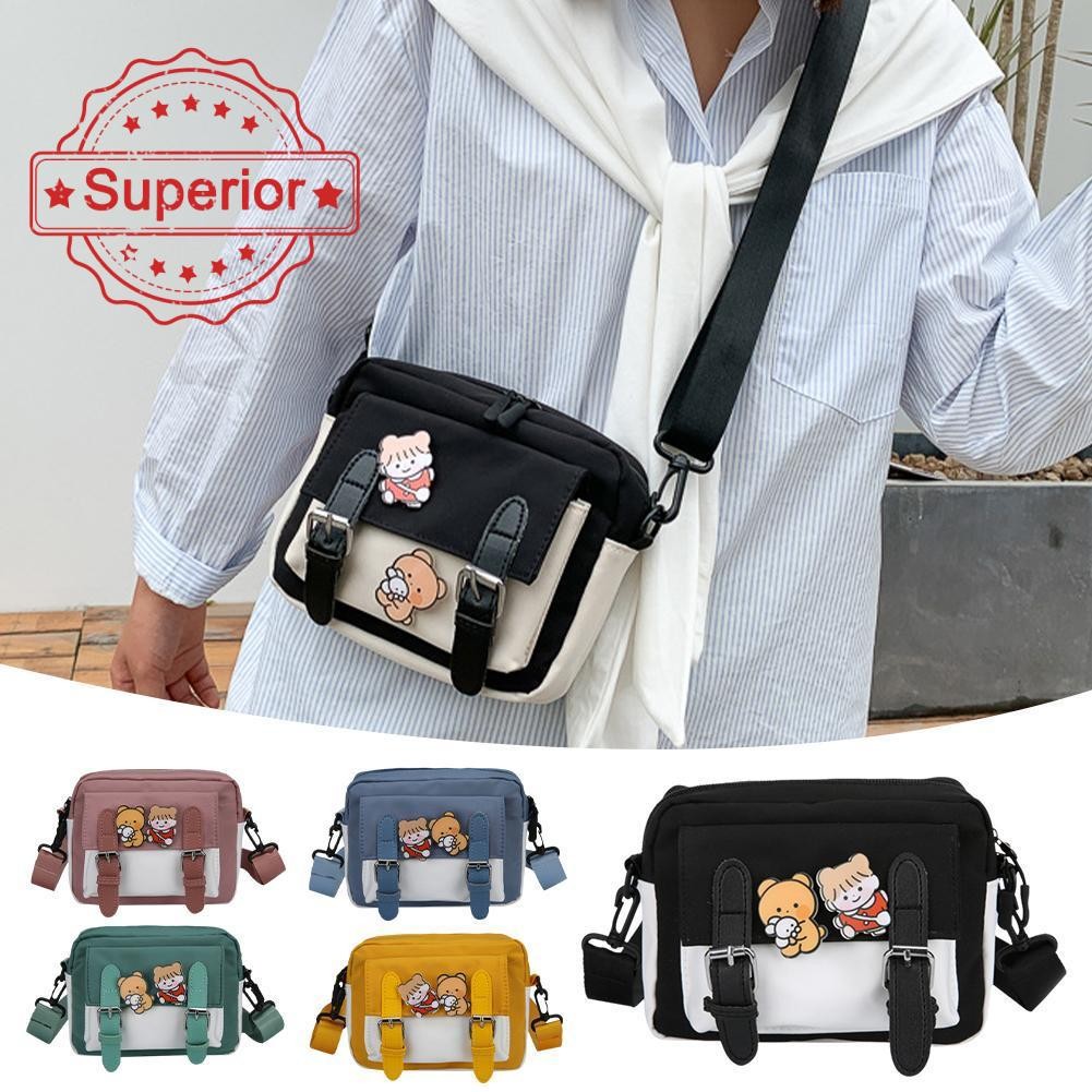 Túi xách thời trang phong cách Nhật Bản Túi đeo chéo Tote cho bé gái tuổi teen Túi Messenger dễ thươ