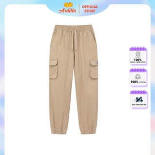 Quần Jogger Túi Hộp Bé Trai ARDILLA Thiết Kế Basic,Thiết Kế Cạp Chun Bo Gấu Co Giãn Thoải Từ 6-17 tuổi 3419/3420