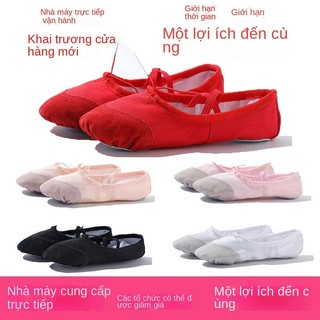  Giày Múa Trẻ Em Người Lớn Mũi Bọc Da Ôm Chân Hàng Cao Cấp Hài Múa Ballet Giày Ba-le Nam Nữ 