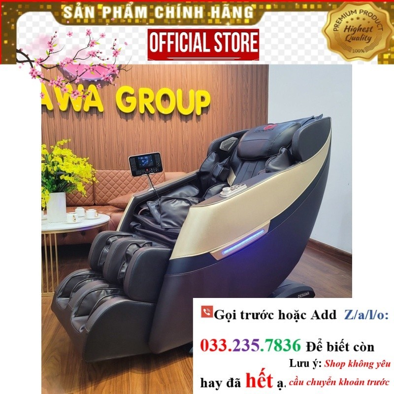 >Sale< Ghế massage Okinawa toàn thân Okinawa OS - 321 model 2023, 4D, điều kiển giọng nói