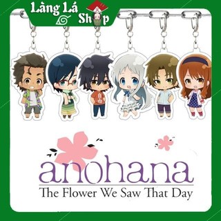 Móc khoá Mica dây xịn anime Anohana - Nhựa Cứng Acrylic In 2 mặt sắc nét ( ảnh thật )