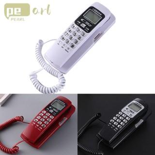 Điện thoại có dây PEARLVN, Điện thoại di động để bàn cố định, Người gọi ID treo tường Điện thoại gia đình nhỏ gọn Khách sạn Văn phòng tại nhà