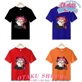 Áo Thun Unisex Cổ Tròn Hai Mặt  Gojo Jujutsu Kaisen Season 2 Itadori Yuji Màu Đen / Xanh Dương / Đỏ / Vàng
