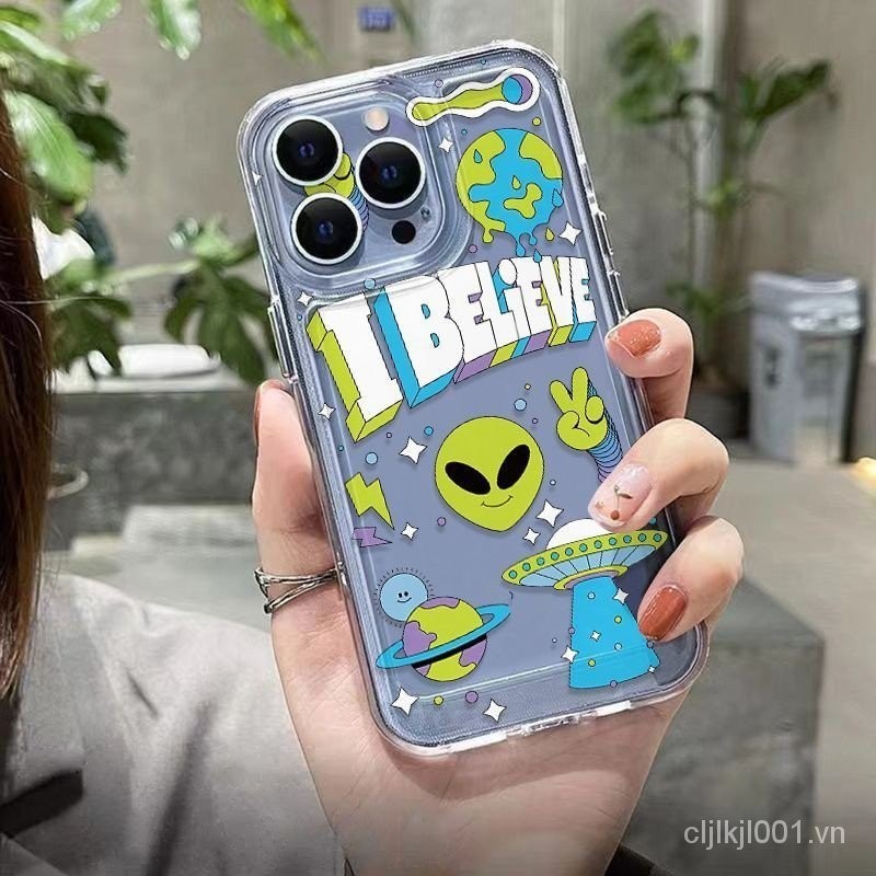 Y6969 Earth Alien Simple Space Case Thích hợp cho Apple 15 / iphone14promax Vỏ Điện Thoại 13 Chống S