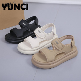 YUNCI  dép cross sục nữ 2023 HOTSALE Giày slip-on Phong cách thể thao Phối màu tinh tế Lịch lãm Lót êm ái Thể thao và thời trang FDL2420DBG 9Z240228