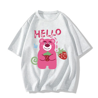 [Được ủy quyền của Disney] Áo thun cotton nguyên chất in hình phong cách retro thời trang thoải mái ngắn tay dáng rộng giản dị dành cho nữ
