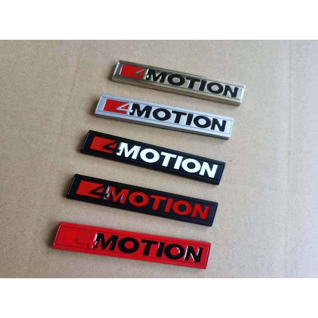 AO 1X 3D Kim Loại 4 MOTION 4motion Miếng Dán Xe Phía Sau Thân Xe Quốc Huy Decal Cho Volkswagen GOLF 