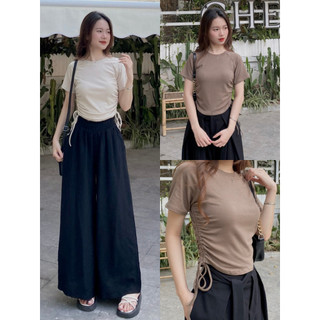 (Ảnh thật) Áo thun nữ rút eo 168.fashion Aozipeuteo655/P7K8