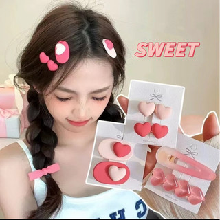 Mùa Xuân Phong Cách Mới Trái Tim Tình Yêu Kẹp Tóc Hoa Ngọt Ngào Dễ Thương Phụ Kiện Tóc