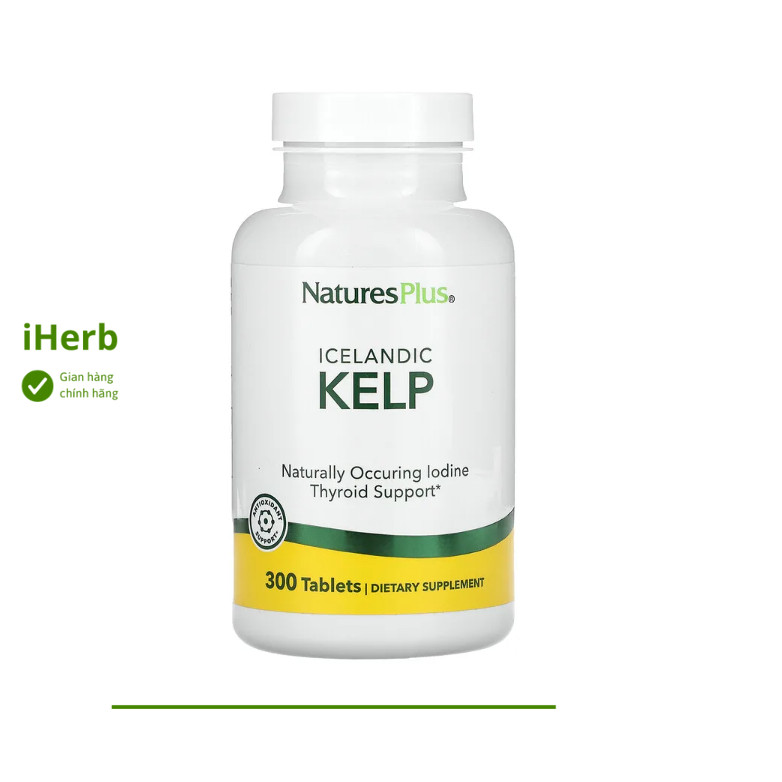 Tảo bẹ Iceland của NaturesPlus ( 300 viên) - iHerb Việt Nam