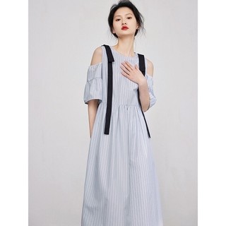 Váy rộng vai hở vai mới mùa hè Oeggeo dành cho nữ