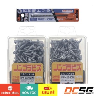 Ốc vít bắt tường, bê tông Unika M4 đầu dù kèm mũi khoan mồi SB3.2mm