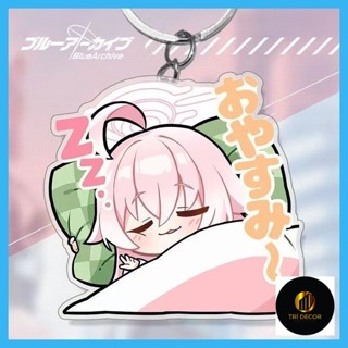 Móc Khóa Acrylic Xanh Lưu Trữ Takanashi Hoshino Sunaokami Shiroko Sorasaki Hina Izayoi Nonomi Blue File Azure File