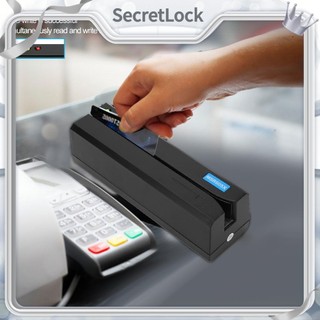 Secretlock đầu đọc thẻ dải từ msr605x đèn báo led magstripe writer 3 rãnh