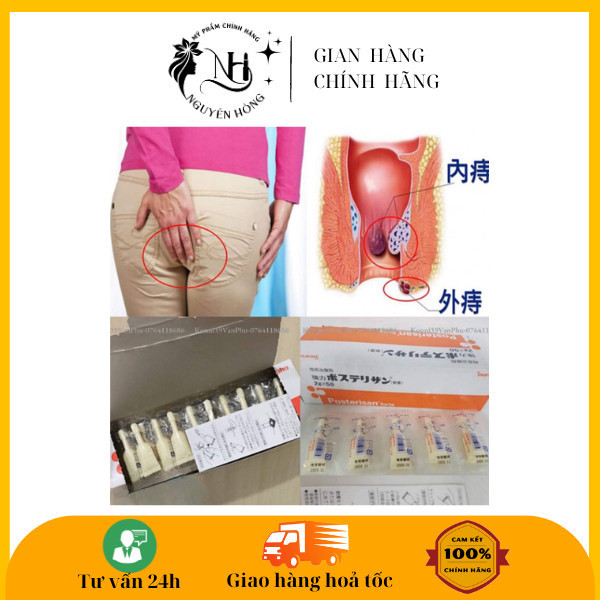 [Tách lẻ] Kem bôi trĩ Posterisan Forte Nhật Bản 2gr x 5 tuýp