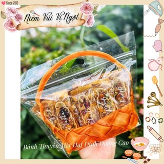 50 TÚI ~ Túi Zip Bánh Mì Sandwich, Túi Zip Bánh Kẹo ~ Giỏ Hoa (50 túi | L | NHẠT)