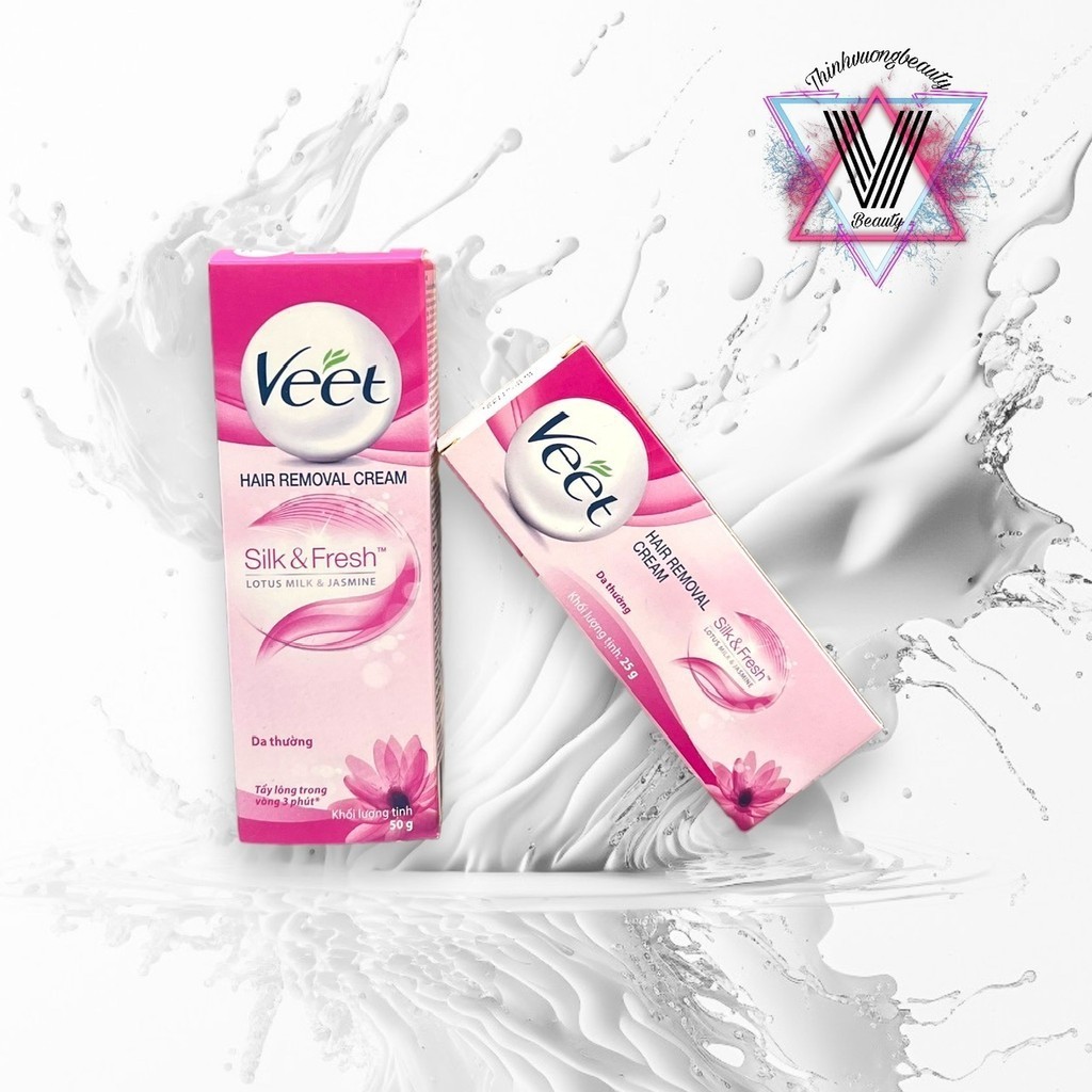 Kem tẩy lông Veet Silk & Fresh 25 và 50gram