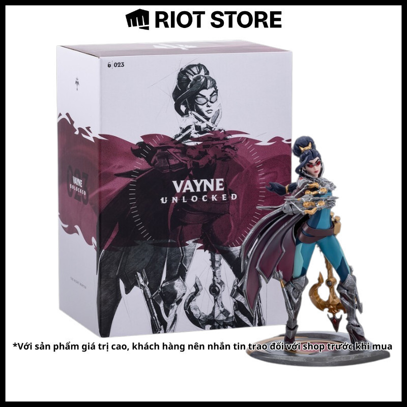 Mô hình LMHT Vayne Unlocked Statue 27cm Chính hãng Riot Games - Figure LOL Liên Minh Huyền Thoại