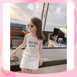 XẢ Váy đầm lucky sát nách cho bé gái