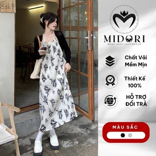  Váy bầu thu đông hoa nhí xinh Kèm Áo khoác ngoài form Babydoll đi dự tiệc công sở 